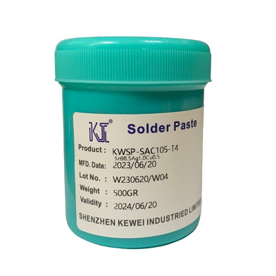 Бессвинцовая паяльная паста KWSP-SAC105 Sn98.5Ag1.0Cu0.5 T4 500 гр.